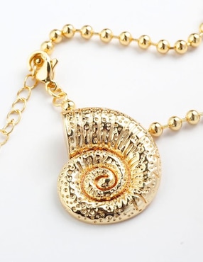Collar de caracol Yoiko Orviane de baño de oro 18 K
