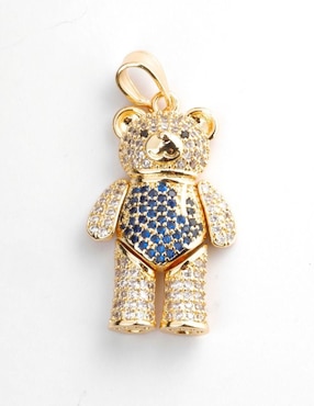 Dije de oso Yoiko nuubiloso 18 K zirconia