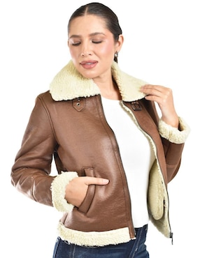 Chamarra casual Roman Fashion impermeable para mujer