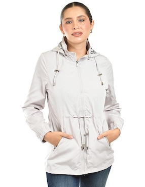 Chamarra casual Roman Fashion impermeable para mujer