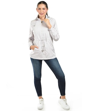 Chamarra casual Roman Fashion impermeable para mujer