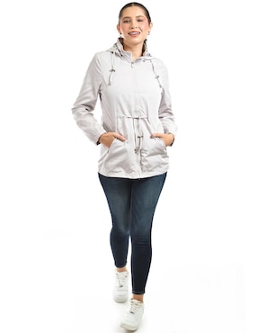 Chamarra casual Roman Fashion impermeable para mujer