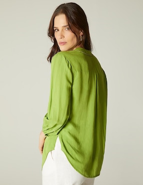 Blusa Studio F manga larga para mujer