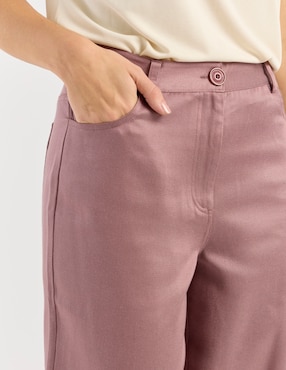 Pantalón relaxed Petite Studio slim para mujer