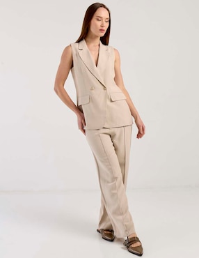 Pantalón relaxed Petite Studio straight para mujer