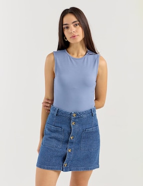 Falda corta Petite Studio a la cintura