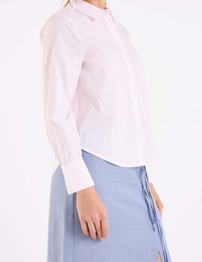 Camisa Petite Studio manga larga para mujer
