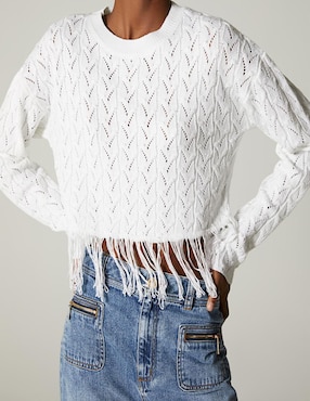 Suéter Studio F cuello redondo para mujer