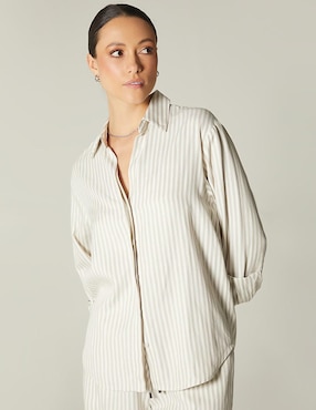 Blusa Studio F manga larga para mujer