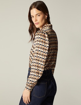 Body Studio F cuello camisero escote V para mujer