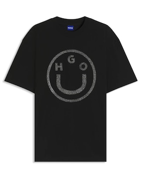 Playera manga corta Hugo Blue W25 cuello redondo para mujer