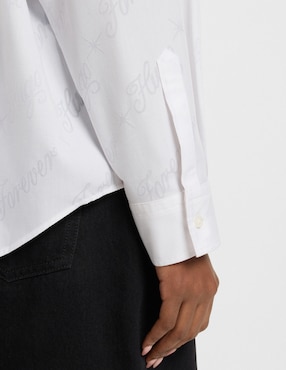 Blusa Hugo Blue manga larga para mujer