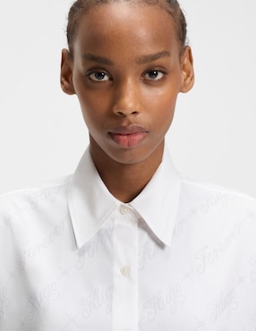 Blusa Hugo Blue manga larga para mujer