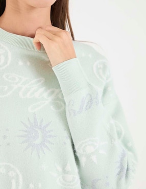 Suéter Hugo Blue cuello redondo para mujer