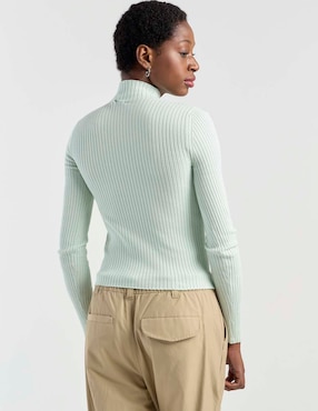Suéter Hugo Blue cuello alto para mujer