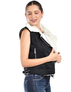 Chaleco Roman Fashion de borrega para mujer