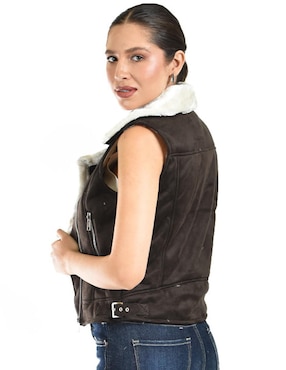 Chaleco Roman Fashion de borrega para mujer