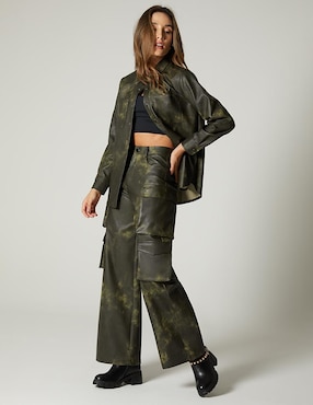 Pantalón cargo Studio F amplio para mujer