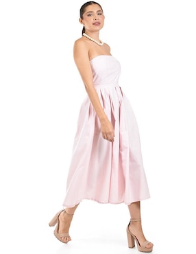 Vestido midi de fiesta Roman Fashion escote bajo