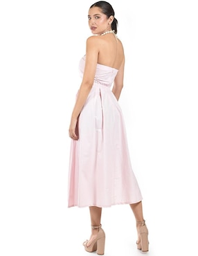 Vestido midi de fiesta Roman Fashion escote bajo