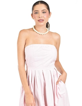 Vestido midi de fiesta Roman Fashion escote bajo