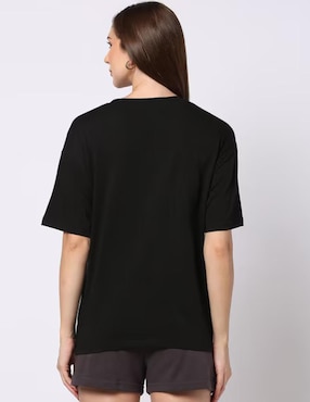 Playera manga corta Marëvnyk cuello redondo para mujer