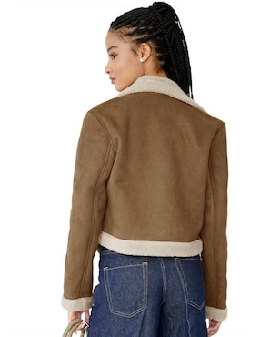 Chamarra casual Roosevelt de gamuza para mujer