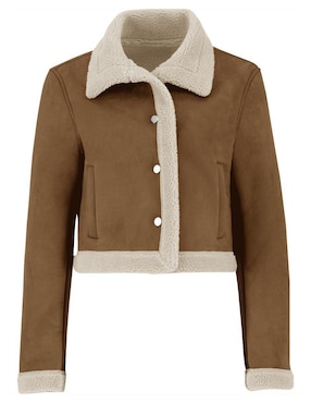 Chamarra casual Roosevelt de gamuza para mujer