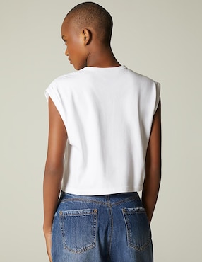 Top Studio F cuello redondo