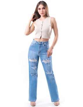 Jeans straight Roman Fashion para mujer