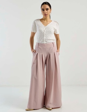 Pantalón Petite Studio amplio para mujer