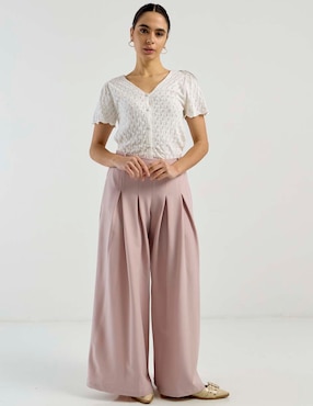 Pantalón Petite Studio amplio para mujer