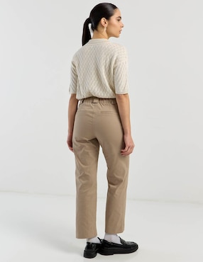 Pantalón chino Petite Studio straight para mujer