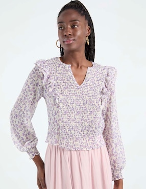 Blusa Petite Studio manga larga para mujer