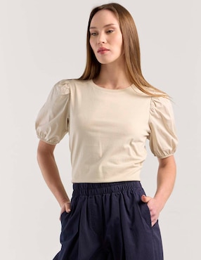 Blusa Petite Studio manga al codo para mujer