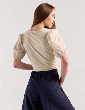 Blusa Petite Studio manga al codo para mujer