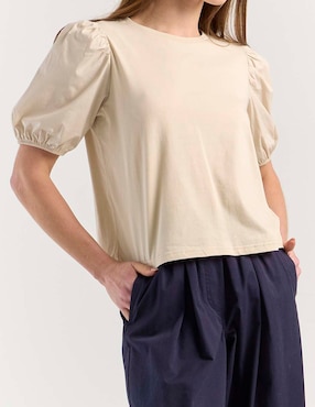 Blusa Petite Studio manga al codo para mujer
