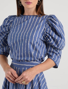 Blusa Petite Studio manga al codo para mujer
