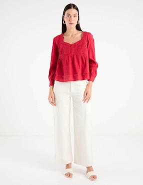 Blusa Petite Studio manga larga para mujer