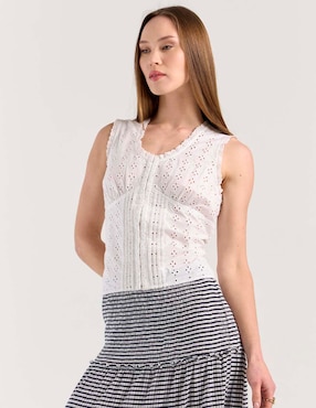 Blusa Petite Studio sin manga para mujer