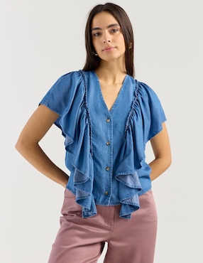 Blusa Petite Studio manga corta para mujer
