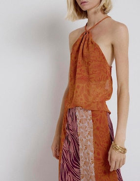 Falda larga Renatta&Go a la cintura