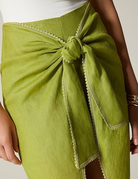 Falda midi Studio F a la cintura