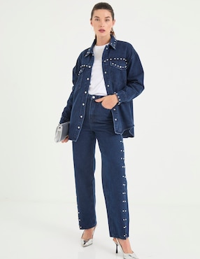 Jeans straight Moon River para mujer