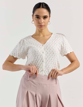 Blusa Petite Studio manga corta para mujer