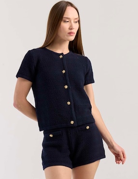 Short Petite Studio de algodón para mujer