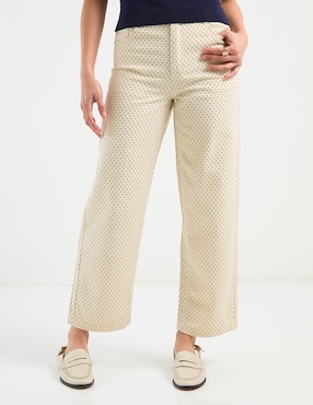 Jeans capri acampanado Petite Studio para mujer