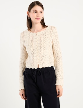 Suéter Petite Studio cuello redondo para mujer