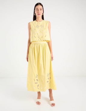 Falda crop Petite Studio con pretina