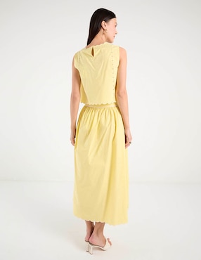 Falda crop Petite Studio con pretina